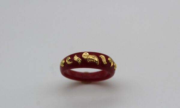GOLD PLATED POLA RING SB JEWELLERS SBJ-G-PR-3876