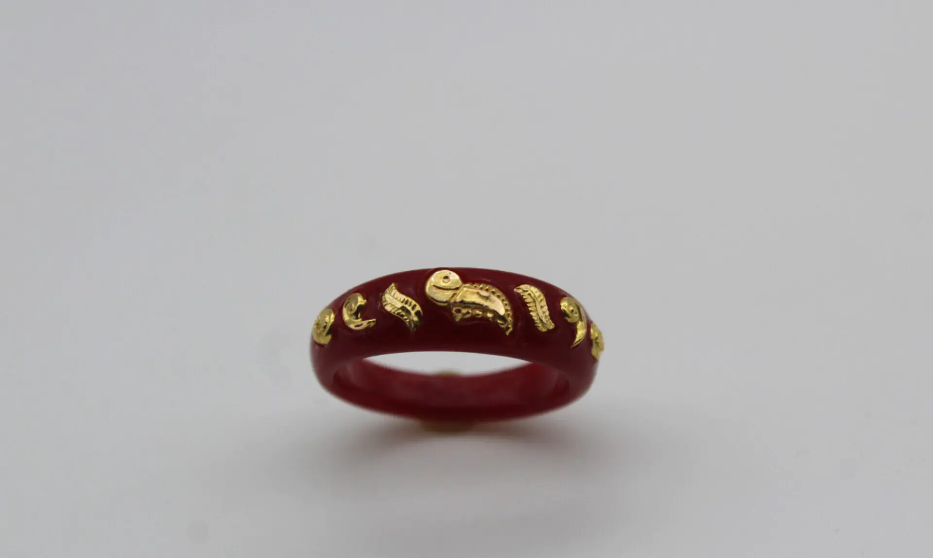 GOLD PLATED POLA RING SB JEWELLERS SBJ-G-PR-3876