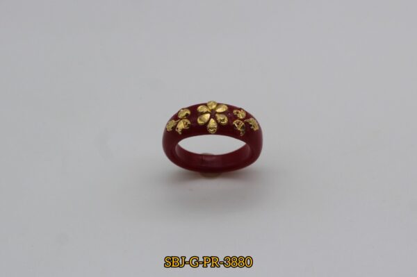 GOLD PLATED POLA RING SB JEWELLERS SBJ-G-PR-3880