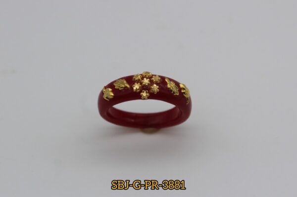 GOLD PLATED POLA RING SB JEWELLERS SBJ-G-PR-3881