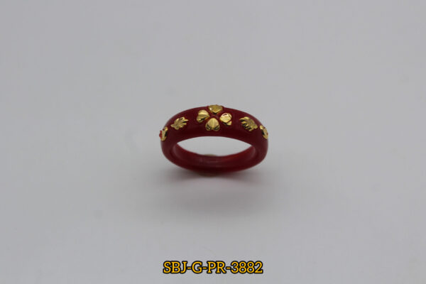 GOLD PLATED POLA RING SB JEWELLERS SBJ-G-PR-3882