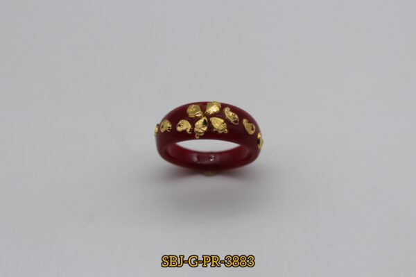 GOLD PLATED POLA RING SB JEWELLERS SBJ-G-PR-3883