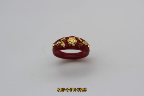 GOLD PLATED POLA RING SB JEWELLERS SBJ-G-PR-3885