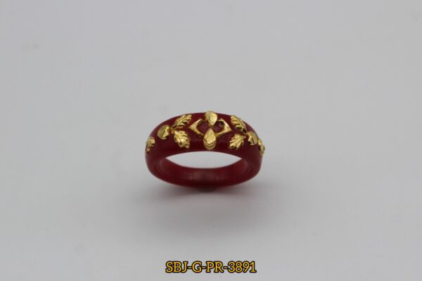 GOLD PLATED POLA RING SB JEWELLERS SBJ-G-PR-3891