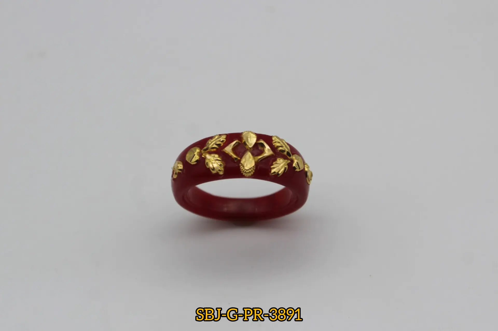 GOLD PLATED POLA RING SB JEWELLERS SBJ-G-PR-3891