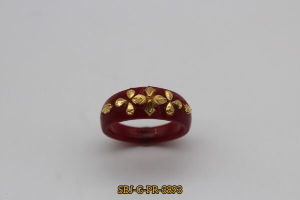 GOLD PLATED POLA RING SB JEWELLERS SBJ-G-PR-3893