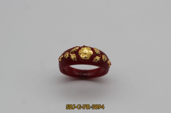 GOLD PLATED POLA RING SB JEWELLERS SBJ-G-PR-3894