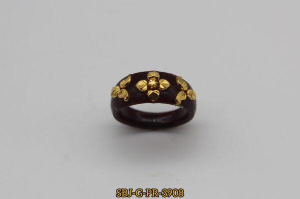 GOLD PLATED POLA RING SB JEWELLERS SBJ-G-PR-3908