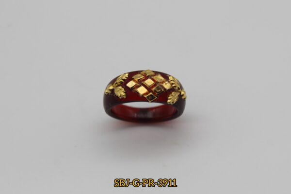 GOLD PLATED POLA RING SB JEWELLERS SBJ-G-PR-3911