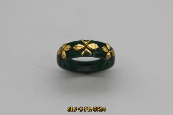 GOLD PLATED POLA RING SB JEWELLERS SBJ-G-PR-3924