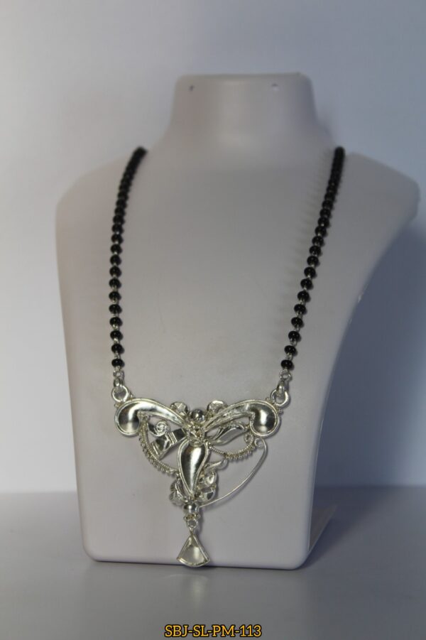 SILVER MANGAL SUTRA SB JEWELLERS SBJ-SL-MM-113